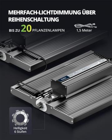 NEUSIUS PFLANZENLICHT - LED-Pflanzenlampe FLORIS Grow 150W